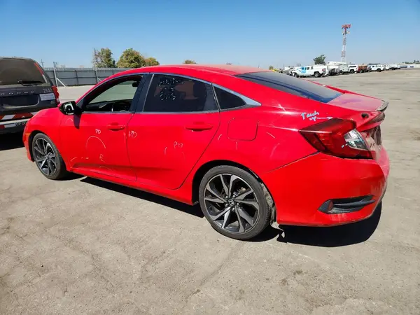 2HGFC2F83KH540212 — 2019 Honda Civic, фото 2 с аукциона Copart, Задняя часть