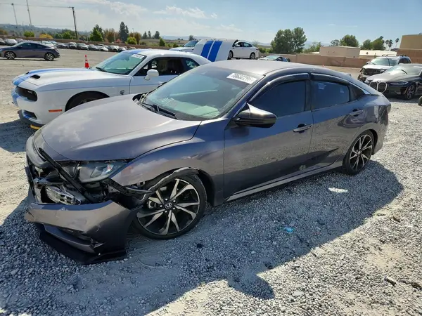 2HGFC2F83KH581231 — 2019 Honda Civic, Передняя часть (Front End), фото до ремонта