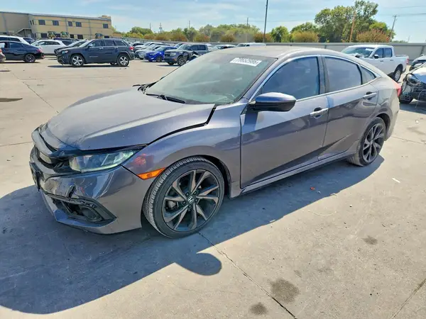 2HGFC2F84KH506103 — 2019 Honda Civic, Передняя часть (Front End), фото до ремонта