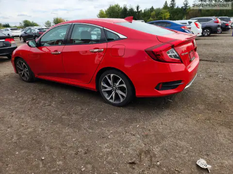 2HGFC1F97KH102621 — 2019 Honda Civic, фото 2 с аукциона Copart 20.10.2026, Град