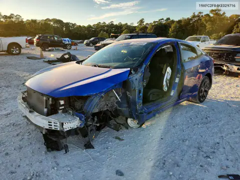 19XFC2F84KE029716 — 2019 Honda Civic, Сторона, фото до ремонта