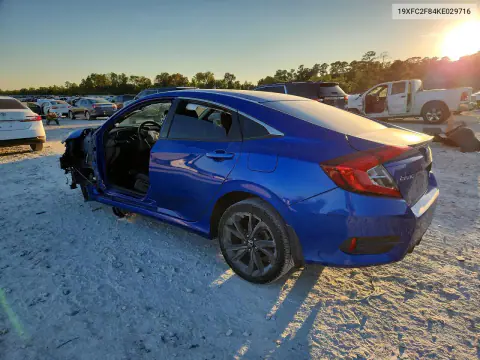 2019 Honda Civic Sport VIN 19XFC2F84KE029716 фото 2