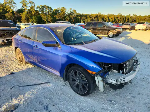 2019 Honda Civic Sport VIN 19XFC2F84KE029716 фото 4