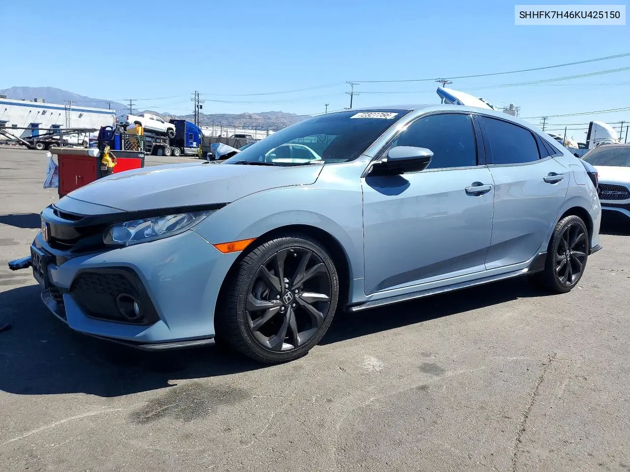 2019 Honda Civic Sport VIN SHHFK7H46KU425150 фото 1