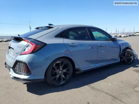 2019 Honda Civic Sport VIN SHHFK7H46KU425150 фото 3