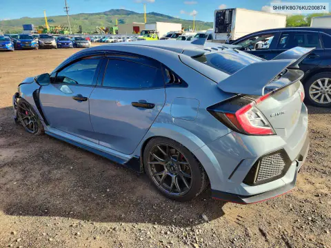 2019 Honda Civic Type-R Touring VIN SHHFK8G76KU200874 фото 2