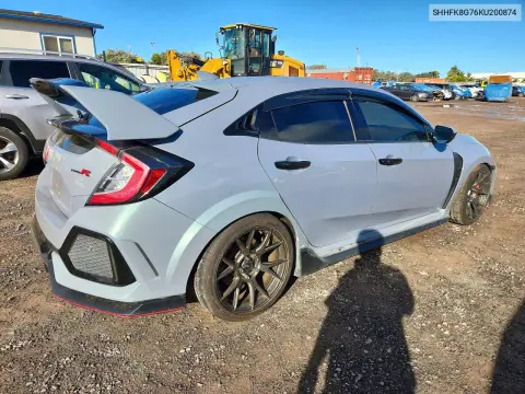 2019 Honda Civic Type-R Touring VIN SHHFK8G76KU200874 фото 3