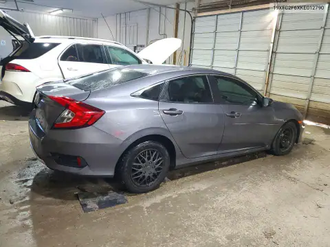 19XFC2F6XKE012790 — 2019 Honda Civic, фото 3 с аукциона Copart, Передняя часть