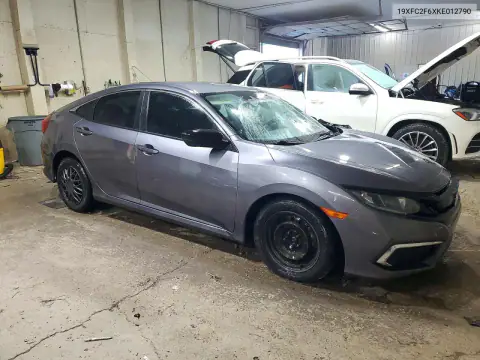 19XFC2F6XKE012790 — 2019 Honda Civic, фото 4 с аукциона Copart, Передняя часть