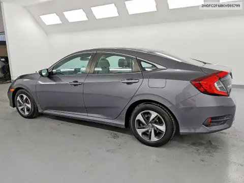 2019 Honda Civic Lx VIN 2HGFC2F68KH595799 фото 2