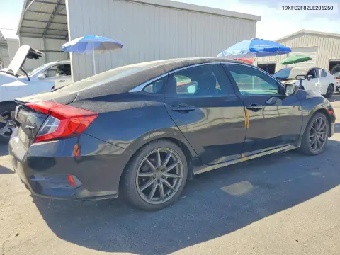 2020 Honda Civic Sport VIN 19XFC2F82LE206250 фото 3
