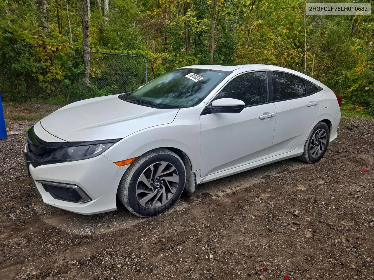 2020 Honda Civic Ex VIN 2HGFC2F78LH010682 фото 1