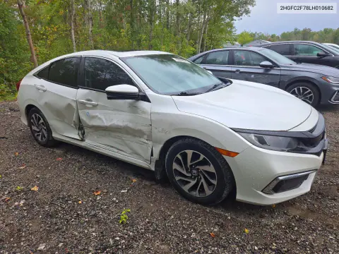 2020 Honda Civic Ex VIN 2HGFC2F78LH010682 фото 4