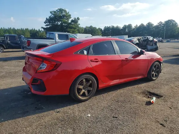 2HGFC1E53LH707834 — 2020 Honda Civic, фото 3 с аукциона Copart, Передняя часть