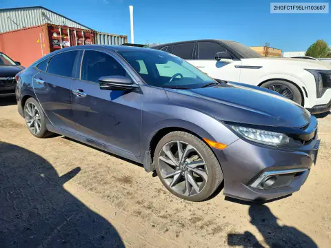 2020 Honda Civic Touring VIN 2HGFC1F95LH103607 фото 4