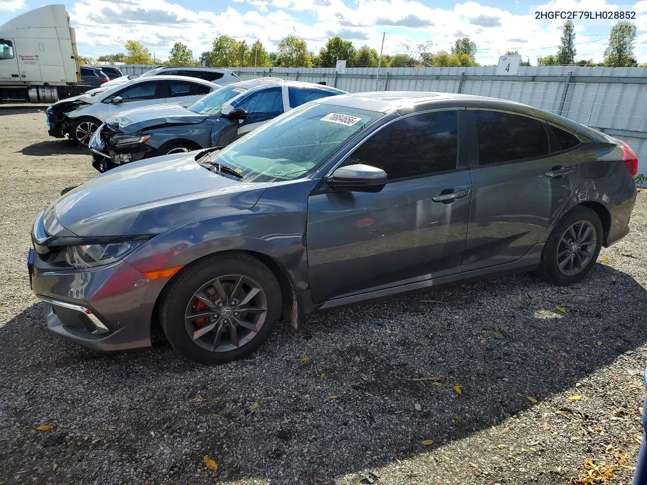 2HGFC2F79LH028852 Honda Civic 2020 — повреждение Вандализм, фото до ремонта