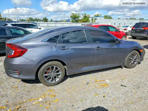 2HGFC2F79LH028852 — 2020 Honda Civic, фото 3 с аукциона Copart, Вандализм