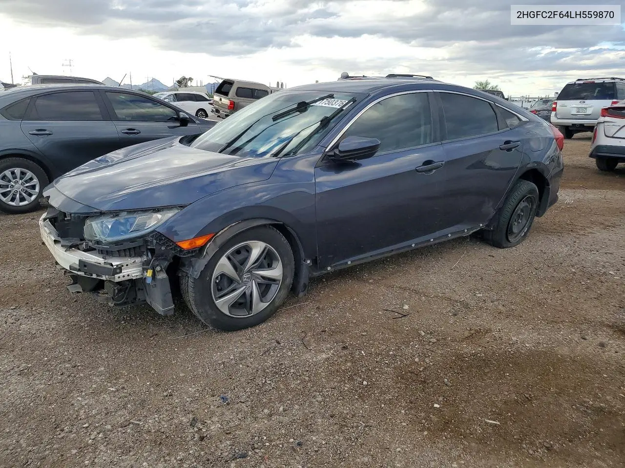2020 Honda Civic Lx VIN 2HGFC2F64LH559870 фото 1