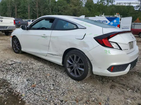 2020 Honda Civic Ex VIN 2HGFC3B35LH353202 фото 2