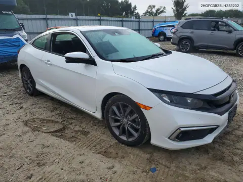 2020 Honda Civic Ex VIN 2HGFC3B35LH353202 фото 4