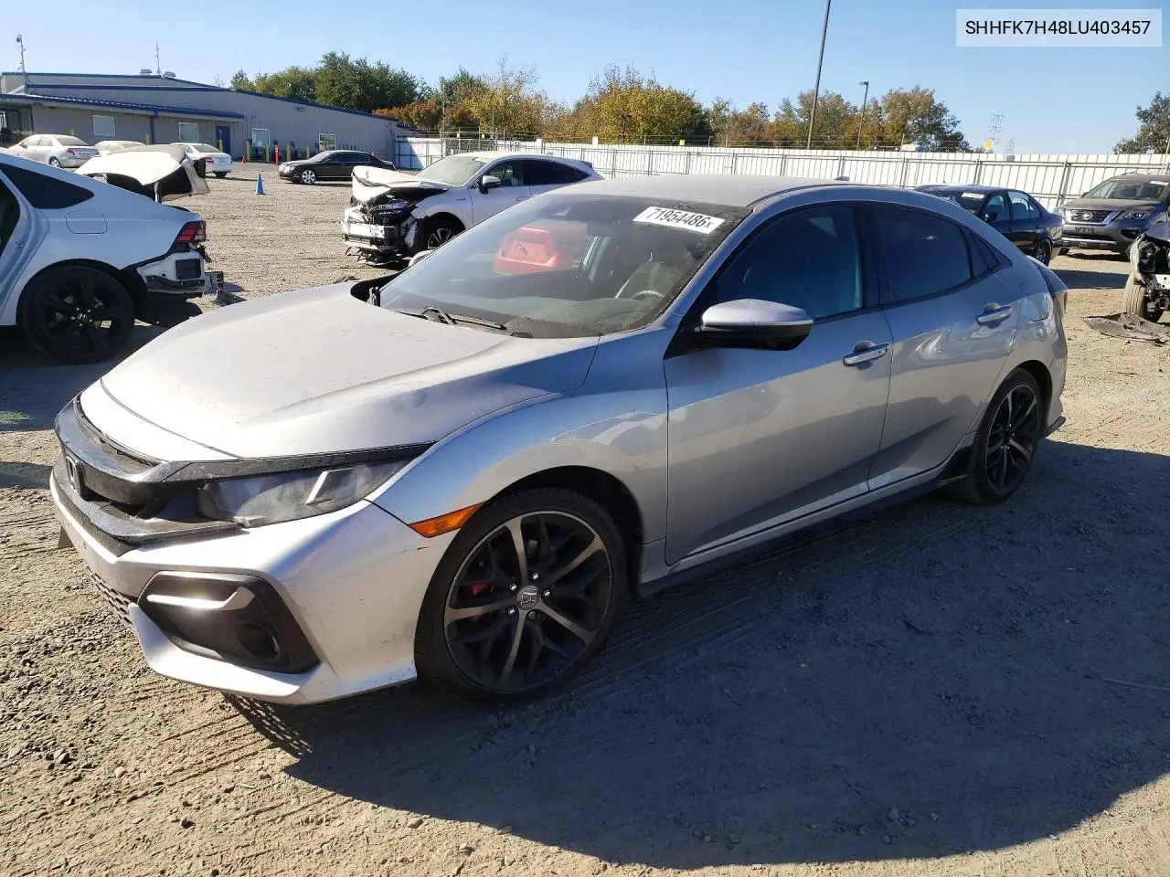 SHHFK7H48LU403457 Honda Civic 2020 — повреждение Передняя часть, фото до ремонта