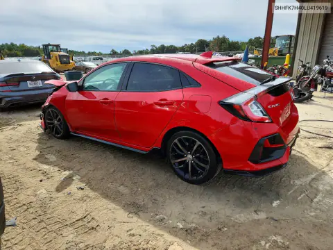2020 Honda Civic Sport VIN SHHFK7H40LU419619 фото 2
