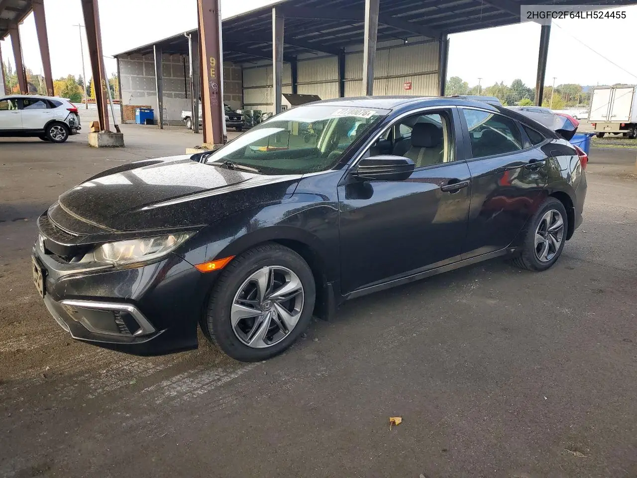 2HGFC2F64LH524455 Honda Civic 2020 — повреждение Задняя часть, фото до ремонта