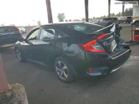 2HGFC2F64LH524455 — 2020 Honda Civic, фото 2 с аукциона Copart, Задняя часть