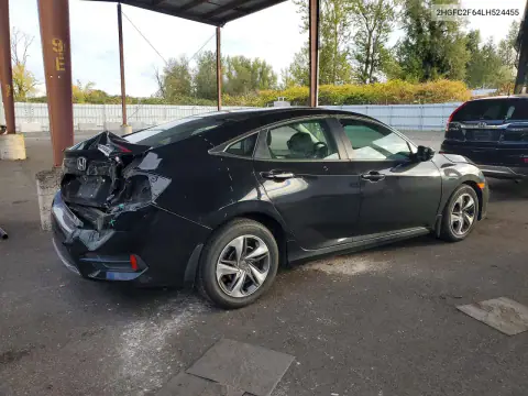 2HGFC2F64LH524455 — 2020 Honda Civic, фото 3 с аукциона Copart, Задняя часть