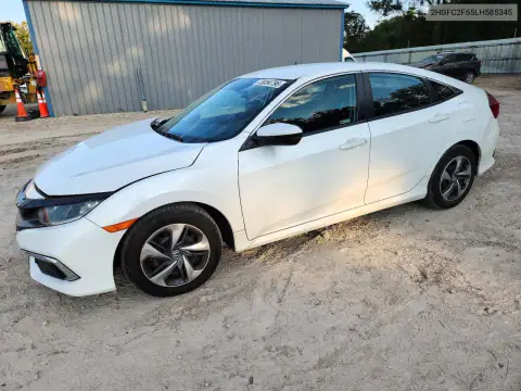 2HGFC2F65LH585345 — 2020 Honda Civic, Передняя часть, фото до ремонта
