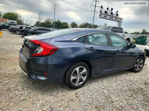 19XFC2F65LE026498 — 2020 Honda Civic, фото 3 с аукциона Copart, Задняя часть