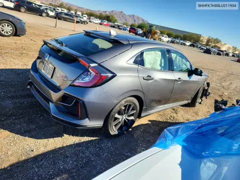 SHHFK7H85LU211934 — 2020 Honda Civic, фото 3 с аукциона Copart, Передняя часть