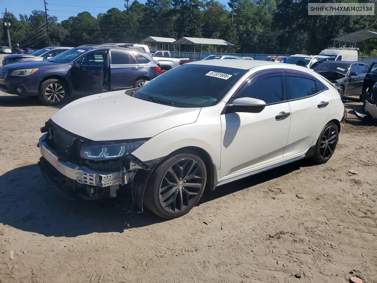SHHFK7H4XMU402134 Honda Civic 2021 — повреждение Передняя часть, фото до ремонта
