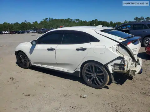 SHHFK7H4XMU402134 — 2021 Honda Civic, фото 2 с аукциона Copart, Передняя часть