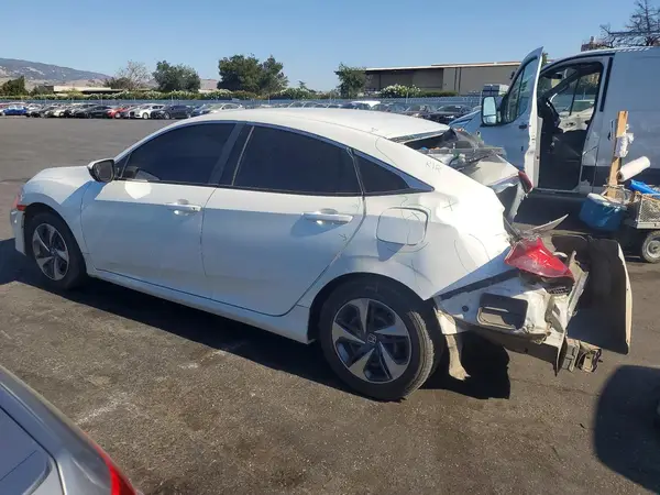 2HGFC2F61MH559505 — 2021 Honda Civic, фото 2 с аукциона Copart, Задняя часть