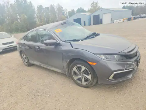 2HGFC2F50MH014581 — 2021 Honda Civic, фото 4 с аукциона Copart, Сторона