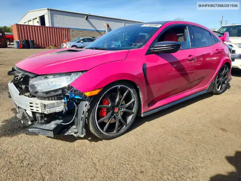 SHHFK8G73MU201936 — 2021 Honda Civic, Передняя часть, фото до ремонта