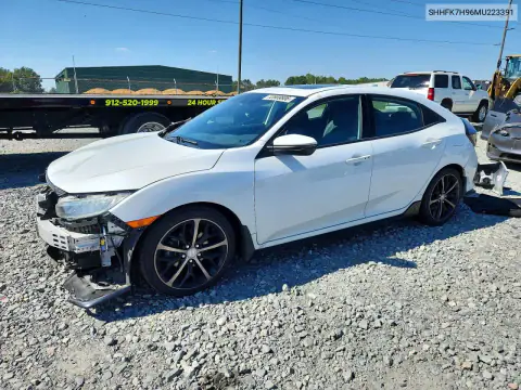 SHHFK7H96MU223391 — 2021 Honda Civic, Передняя часть, фото до ремонта