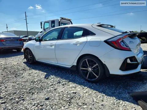 SHHFK7H96MU223391 — 2021 Honda Civic, фото 2 с аукциона Copart, Передняя часть