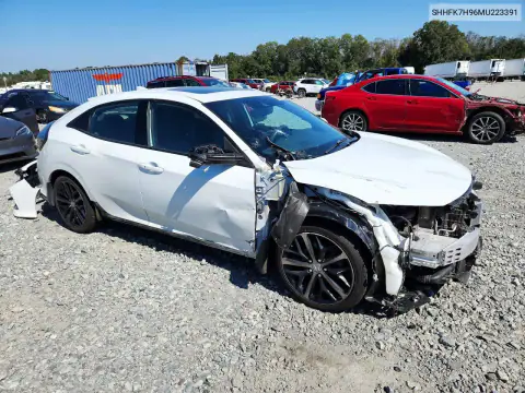 SHHFK7H96MU223391 — 2021 Honda Civic, фото 4 с аукциона Copart, Передняя часть
