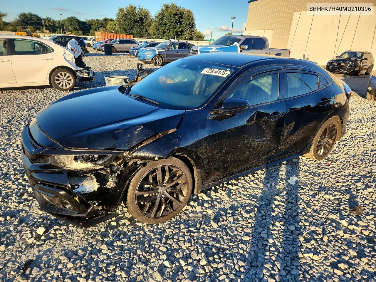 SHHFK7H40MU210396 Honda Civic 2021 — повреждение Передняя часть, фото до ремонта