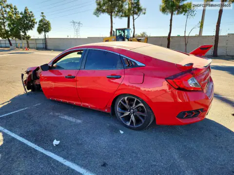 2HGFC2F88MH516605 — 2021 Honda Civic, фото 2 с аукциона Copart, Передняя часть