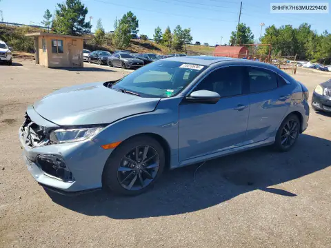 SHHFK7H63MU229400 — 2021 Honda Civic, Передняя часть, фото до ремонта