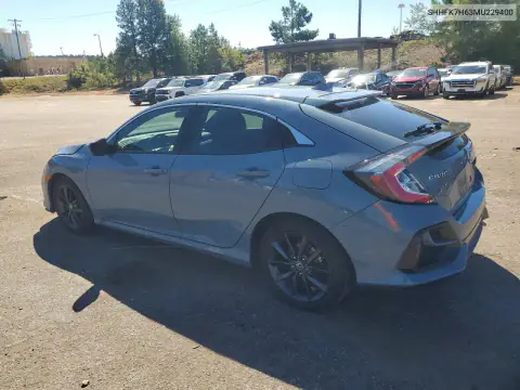 SHHFK7H63MU229400 — 2021 Honda Civic, фото 2 с аукциона Copart, Передняя часть