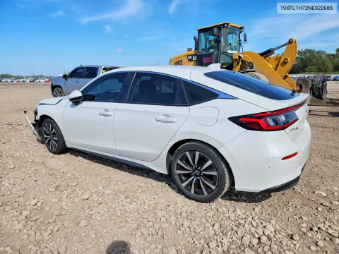 2022 Honda Civic Exl VIN 19XFL1H72NE022685 фото 2
