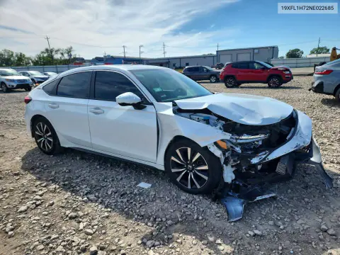 2022 Honda Civic Exl VIN 19XFL1H72NE022685 фото 4