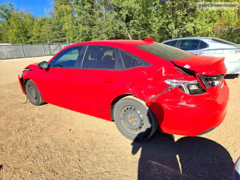 2HGFE2F53NH105887 — 2022 Honda Civic, фото 2 с аукциона Copart, Передняя часть