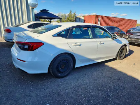 2HGFE2F25NH111695 — 2022 Honda Civic, фото 3 с аукциона Copart, Град