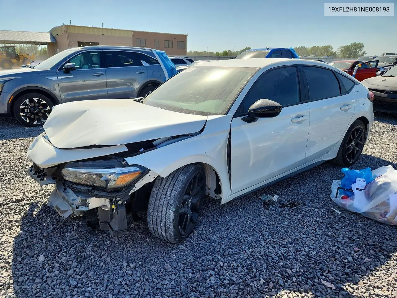 19XFL2H81NE008193 Honda Civic 2022 — повреждение Передняя часть, фото до ремонта