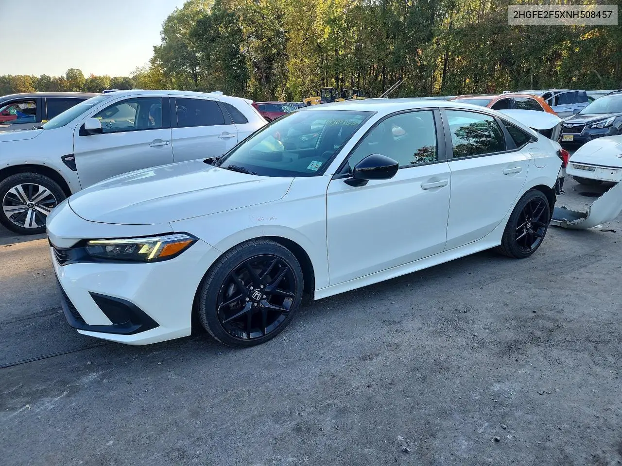 2HGFE2F5XNH508457 Honda Civic 2022 — повреждение Задняя часть, фото до ремонта